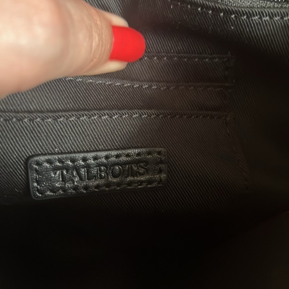 Talbots Black and White Butterfly Clutch with Detachable Gold Chain - Picture 10 of 10